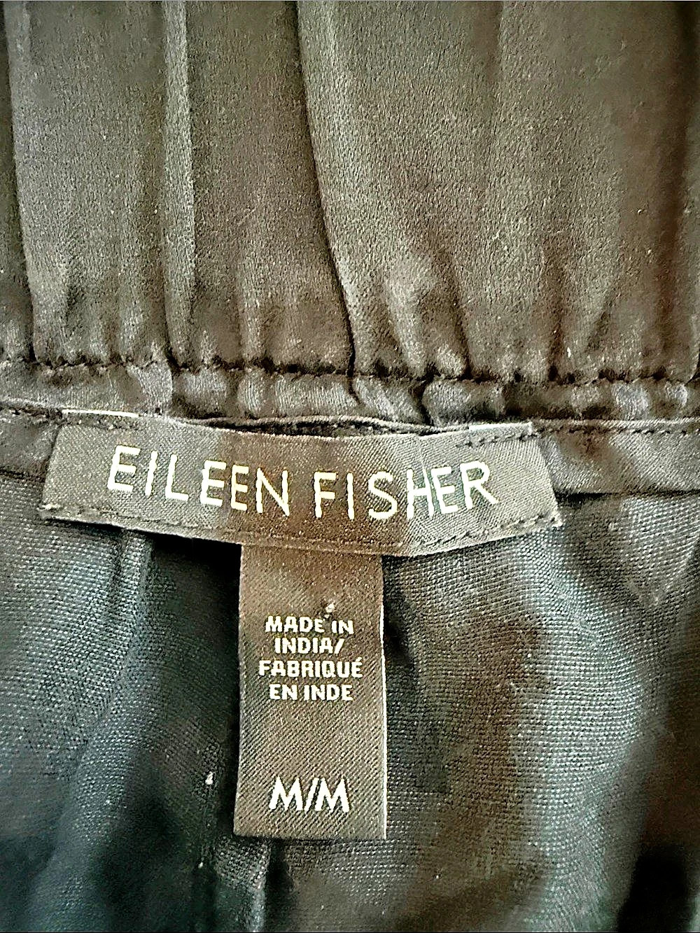 Eileen Fisher Wide Leg Pants in Black Size Medium - Picture 3 of 3